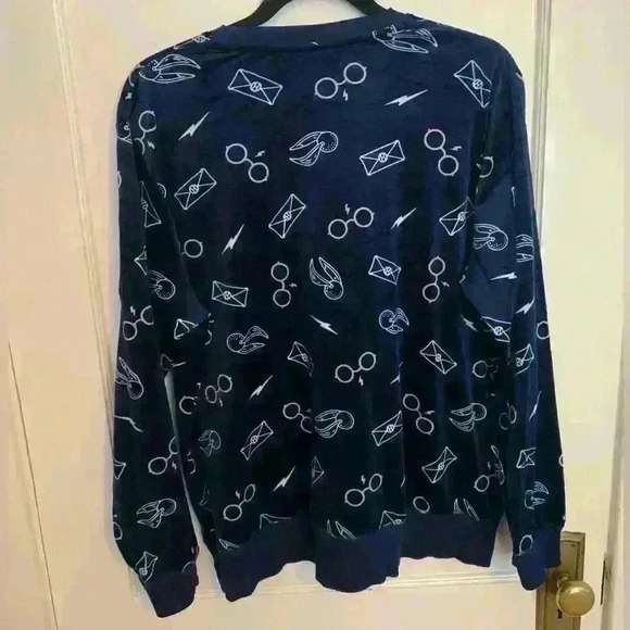 Universal wizarding world Harry potter printed lounge pajama shirt size XL - Picture 7 of 8